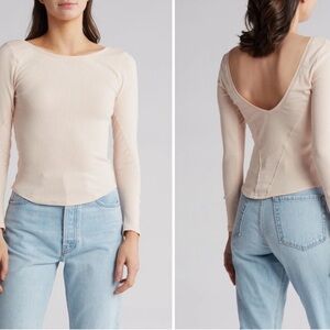 Free People Long Run Layering Long Sleeve Top
